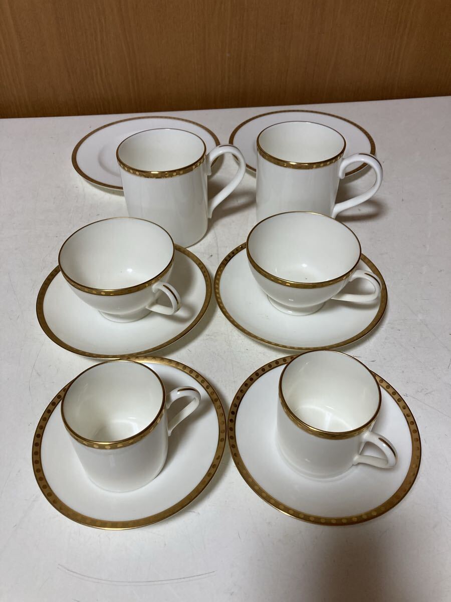 Tiffany ティファニー 金彩 GOLD BAND カップ ソーサー コーヒーカップ ティーカップ プレート 中古 まとめて コレクション拍卖