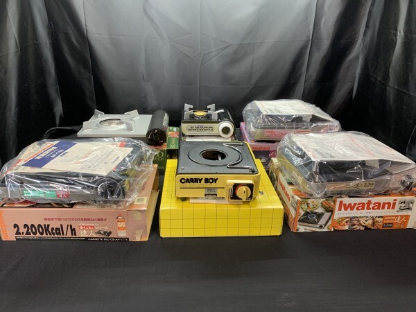 J7-120 【動作未確認】カセットコンロ6点入り 調理器具 キッチン用品 非常用 アウトドア iwatani拍卖