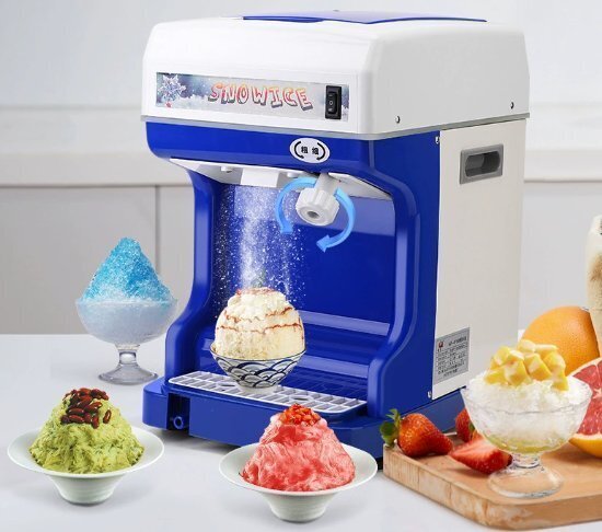 全自動大電力かき氷機商用電動力強いスムージー機ミルクティー鍋店砕氷機拍卖