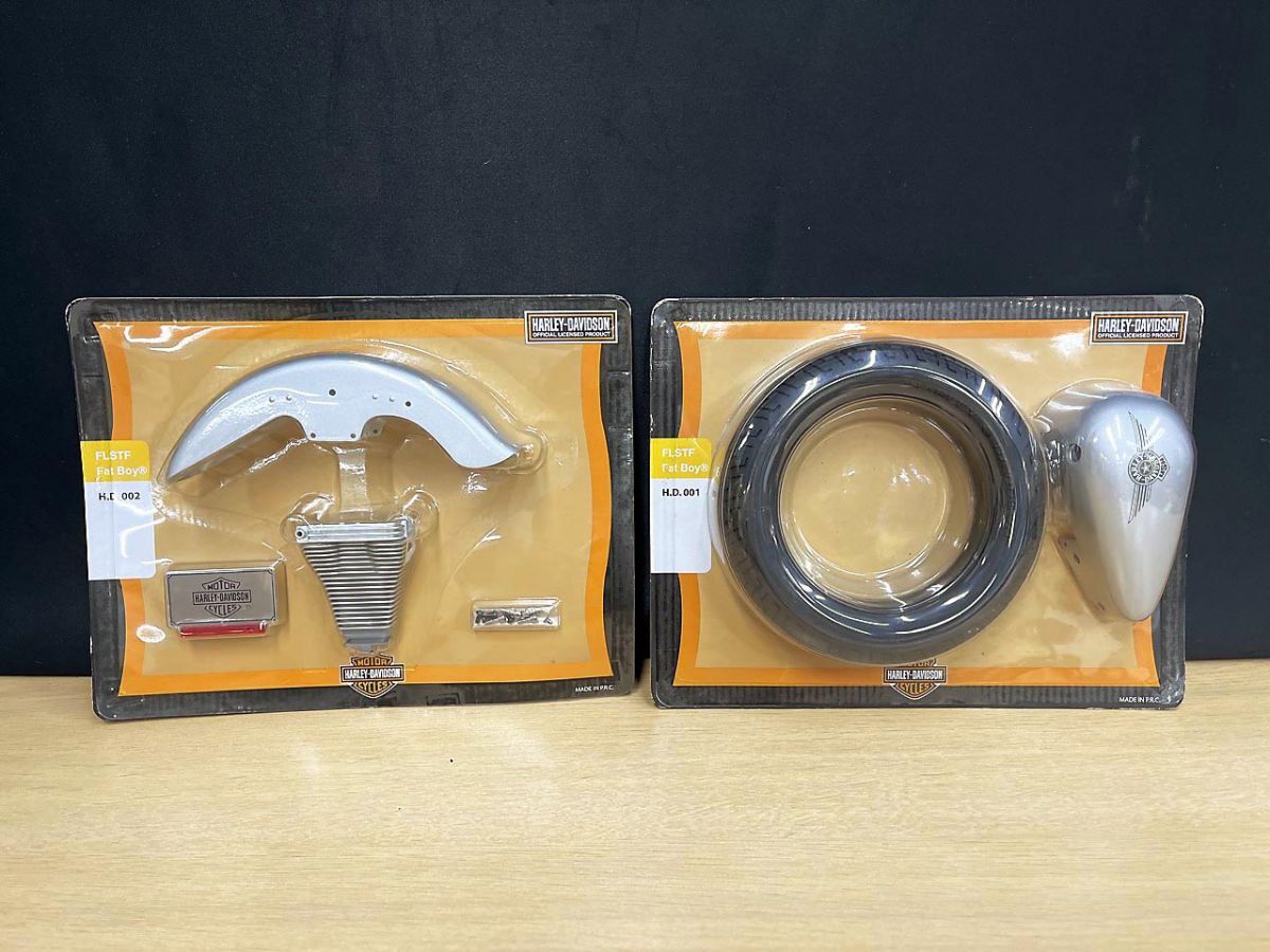 【未開封品】 HARLEY-DAVIDSON ハーレーダビッドソン FLSTF Fat Boy パーツ H.D.001/002 ★拍卖