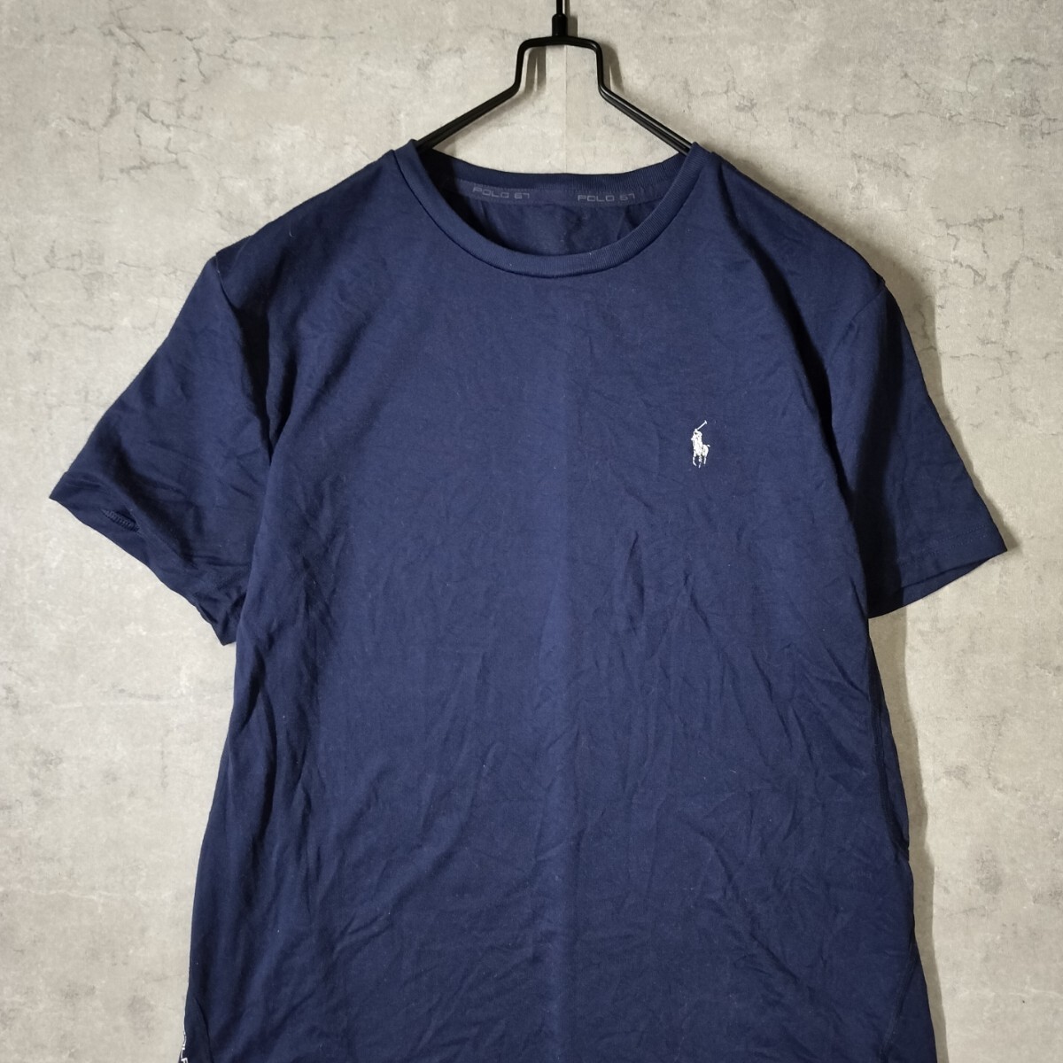 POLO RALPH LAUREN ポロラルフローレン ワンポイントロゴ 半袖Tシャツ ネイビー アメカジ ユニセックス アメリカ古着拍卖