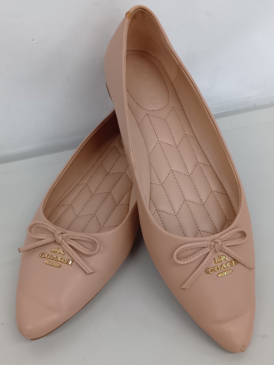 COACH コーチ Annabel Ballet アナベル バレエ フラット シューズ パンプス 24cm拍卖