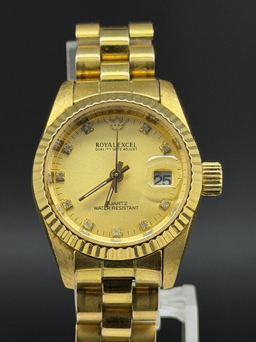 1円~動作確認済み ロイヤルエクセル クォーツ BSHー6拍卖