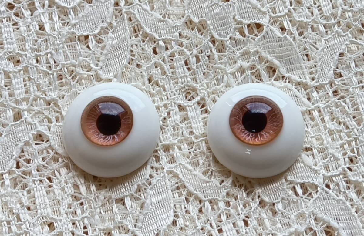 ボークス 旧造形村グラスアイ 薄オレンジ 18mm スーパードルフィー SD フルチョイス VOLKS拍卖