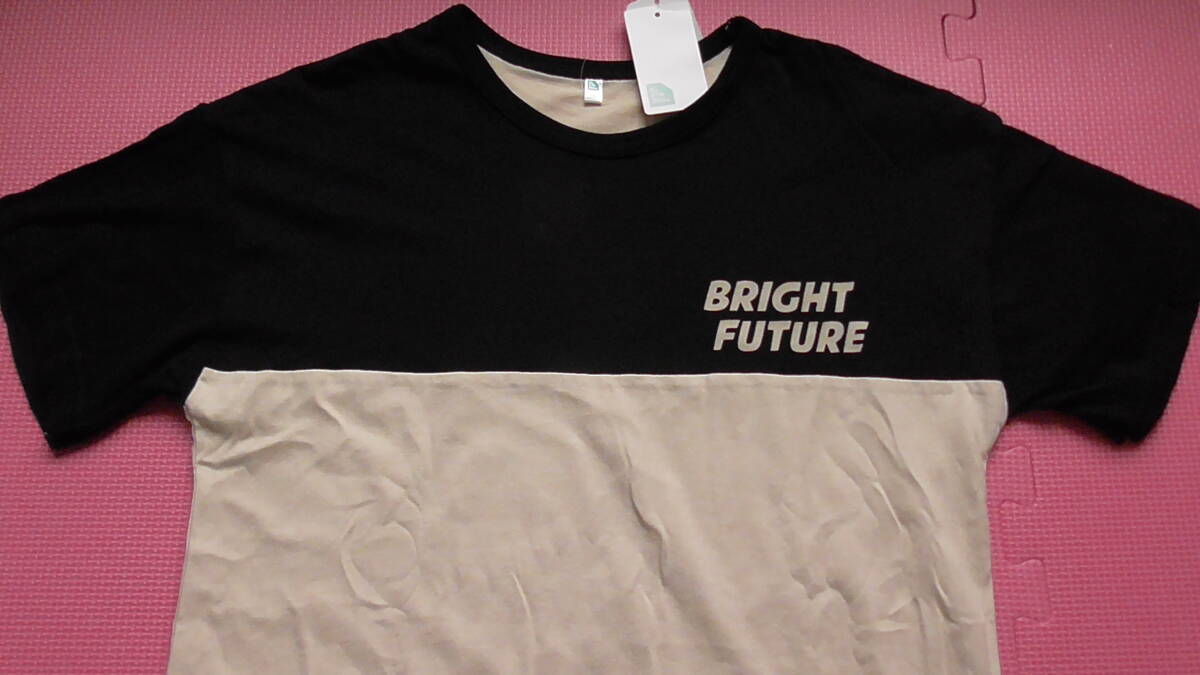 新品 150 半袖Tシャツ 綿100% 胸切替 黒 ベージュ ツートンカラー 男の子 夏物 西松屋 エルフィンドール 140~ 送料無料拍卖