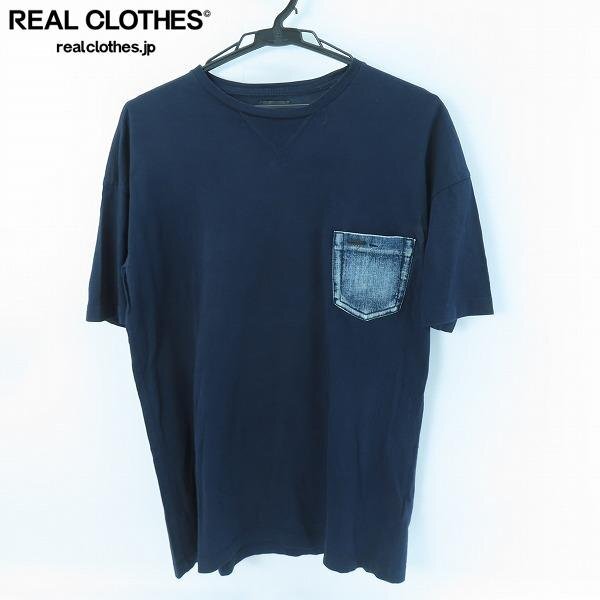 ☆DIESEL/ディーゼル デニム地胸ポケット 半袖Tシャツ/XS /UPK拍卖