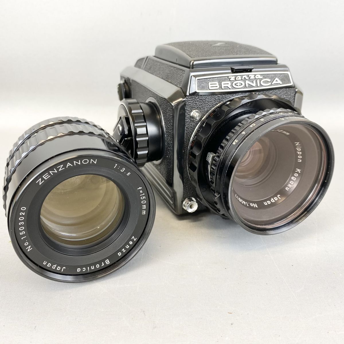 【婀】ZENZA BRONICA ゼンザブロニカ S2 中判 フィルムカメラ 1:2.8 f=75mm 1:3.5 f=150mm C26CD8拍卖