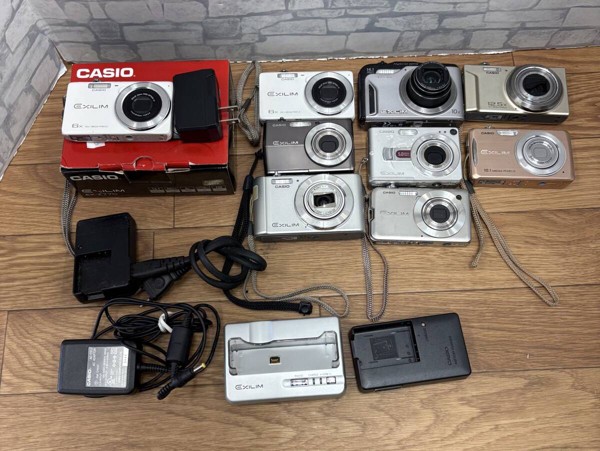 【KAMERA8.0413B】☆1円スタート!! CASIO EXILIM デジカメまとめ売り ジャンク 動作未確認☆ 拍卖