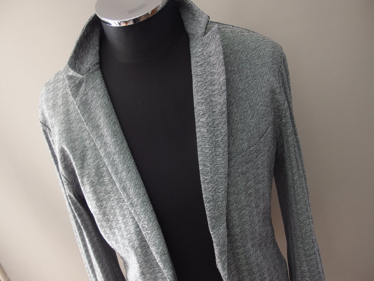 ミッシェルクランオム★長袖ジャケット★テーラードジャケット★千鳥★サイズ48★グレー★MICHEL KLEIN HOMME拍卖