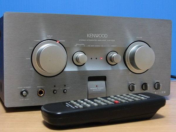 KENWOOD★良品 メンテ済 動作良好★高音質 プリメインアンプ★リモコン&取説付★KAF-7002拍卖