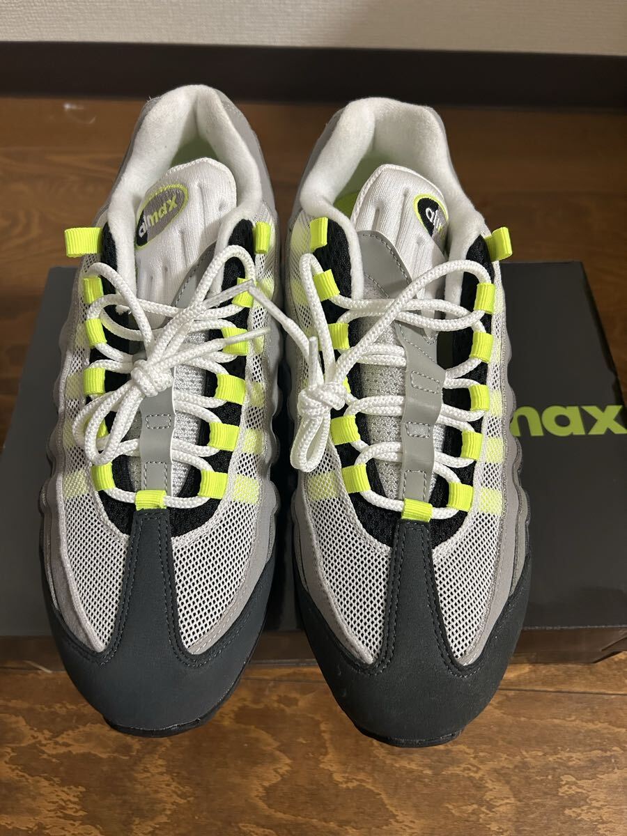 NIKE ナイキ エア マックス 95 オリジナル イエローグラデ 2025 ブラック/ネオンイエロー-クールグレー HM4740-001 AIR MAX BUBBLE 27cm 拍卖