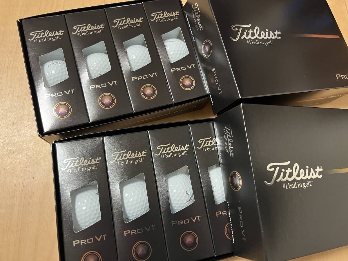 送料無料Titleistタイトリスト最新2025ProV1白ボール2ダース新品ローナンバー(1~4)正規品拍卖