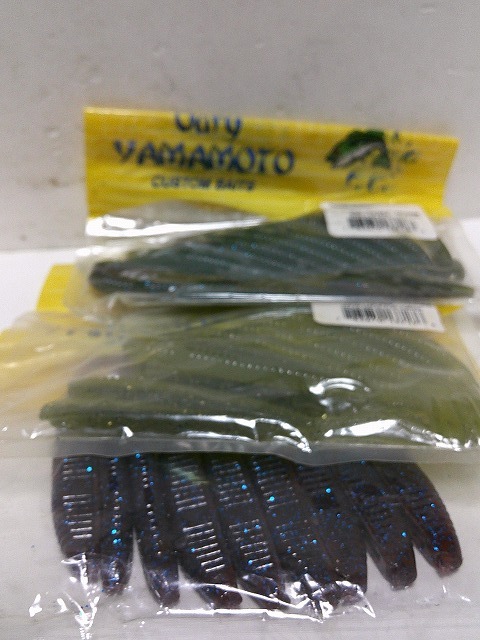 ■ゲーリーヤマモト 4インチ シャッドシェイプワーム 3パックセット■拍卖