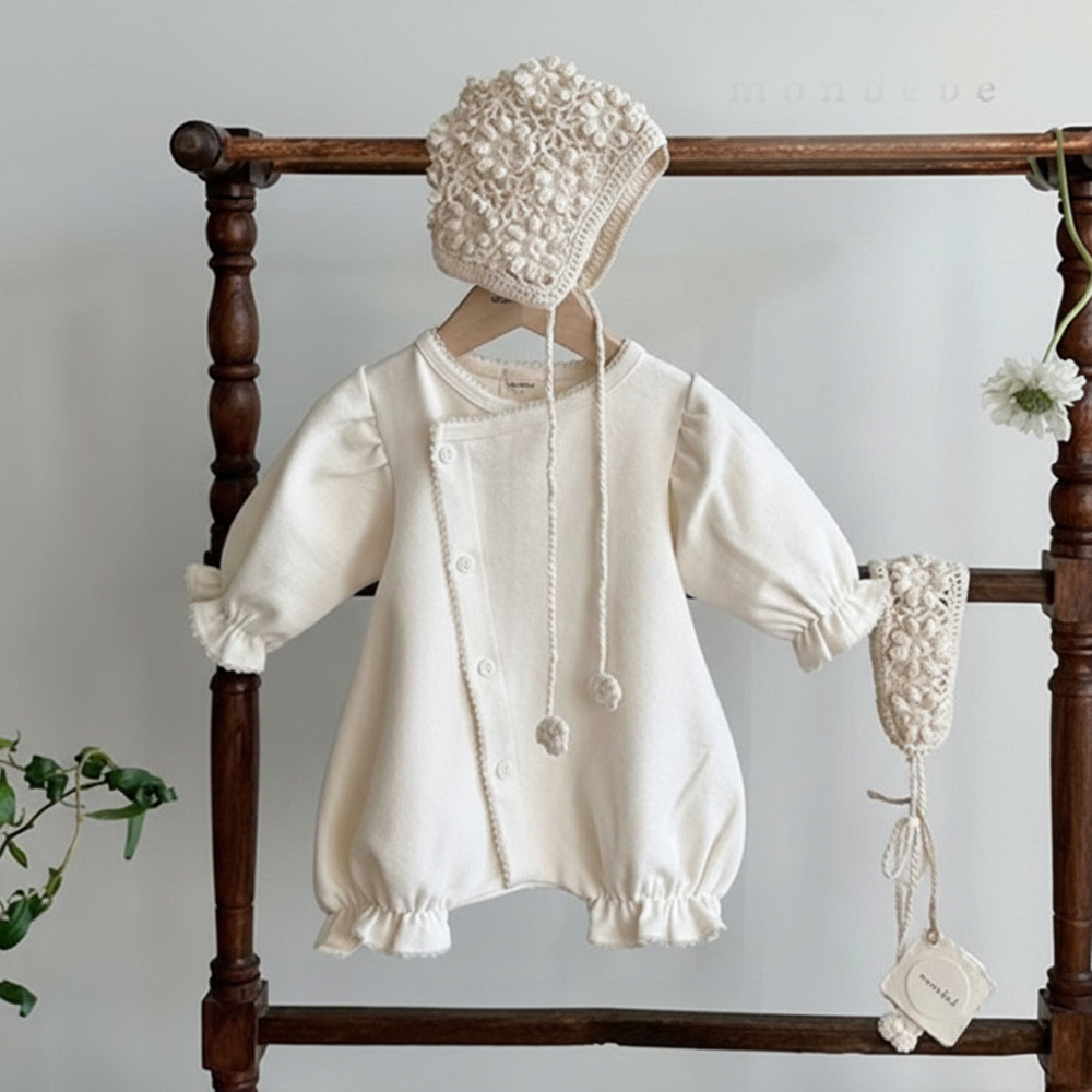 ☆ ベージュ ☆ 80cm ☆ セレモニー ロンパース 新生児 赤ちゃん セレモニードレス 新生児 ベビー ロンパース セレモニーロンパース拍卖