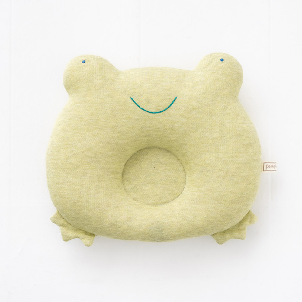 ☆ かえる ☆ POMPKINS BABY オーガニック ベビー枕 ポプキンズ ベビー ベビー枕 ベビーまくら ベビーマクラ 赤ちゃん 枕 まくら マクラ拍卖
