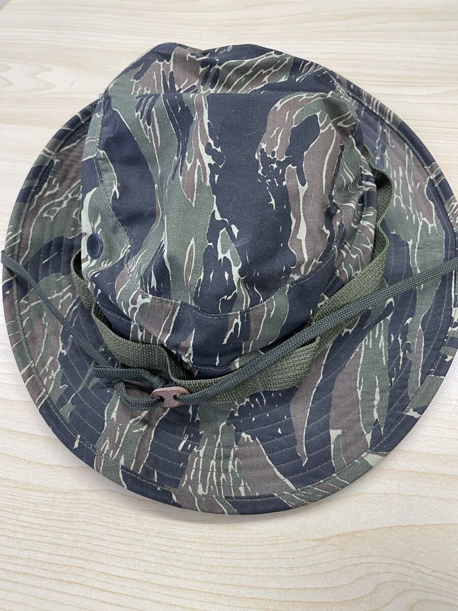USA製 アメリカ軍 米軍 タイガーストライプ ブーニーハット 7 3/4 帽子 ハット ミリタリー拍卖