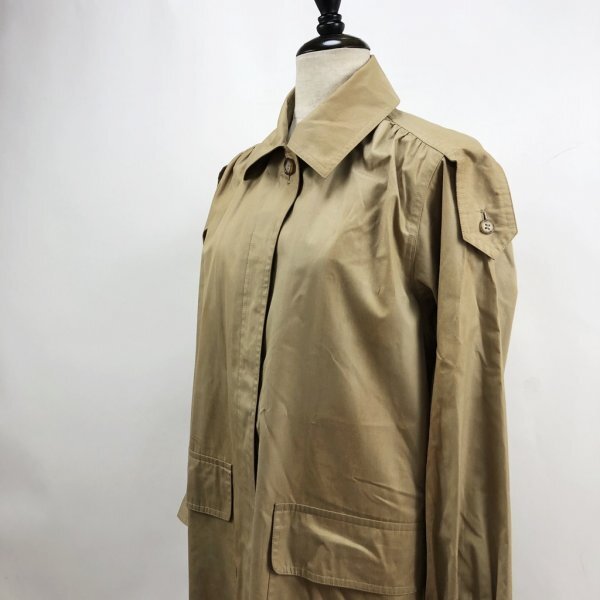 【人気】Yves Saint Laurent/イヴ・サンローラン ロングコート トレンチコート コットン ベージュ サイズ不明 レディース/S6244拍卖