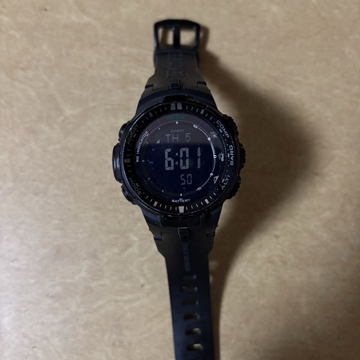 CASIO PROTREK 腕時計 電波ソーラー PRW-3000-1AJF拍卖