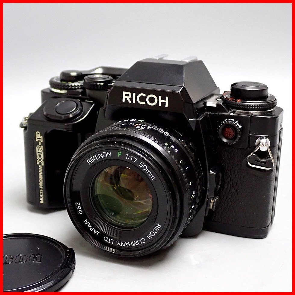★RICOH/リコー XR-P フィルム一眼レフカメラ + レンズ RIKENON P 50mm F1.7/キャップ付き/ジャンク扱い&1579401054拍卖