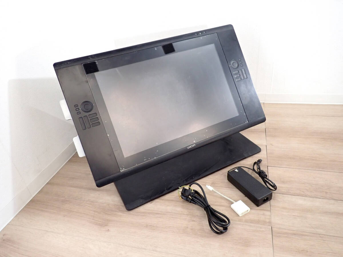 53914 中古 液晶タブレット Wacom ワコム Cintiq24HD DTK-2400 カウンターバランス機構 タッチ非対応 イラスト マンガ デザイン 戸田市拍卖