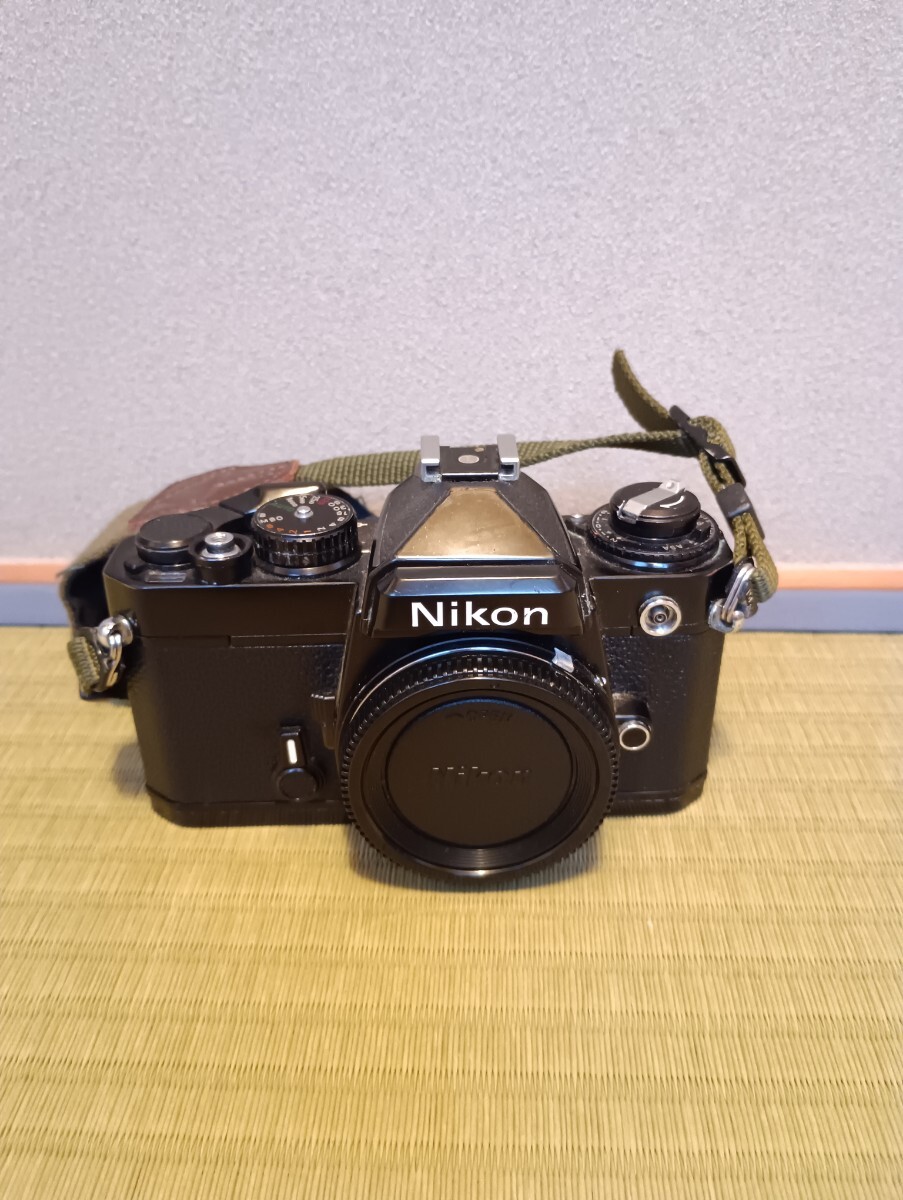 Nikon ニコン FE FE黒 一眼レフカメラ MFカメラ Fマウント フィルムカメラ ブラック NIKON純正ストラップ付拍卖