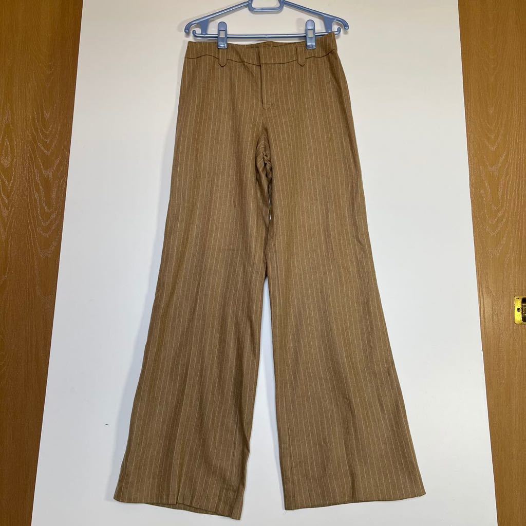 COMME CA DU MODE コムサデモード ウールパンツ ベージュ拍卖