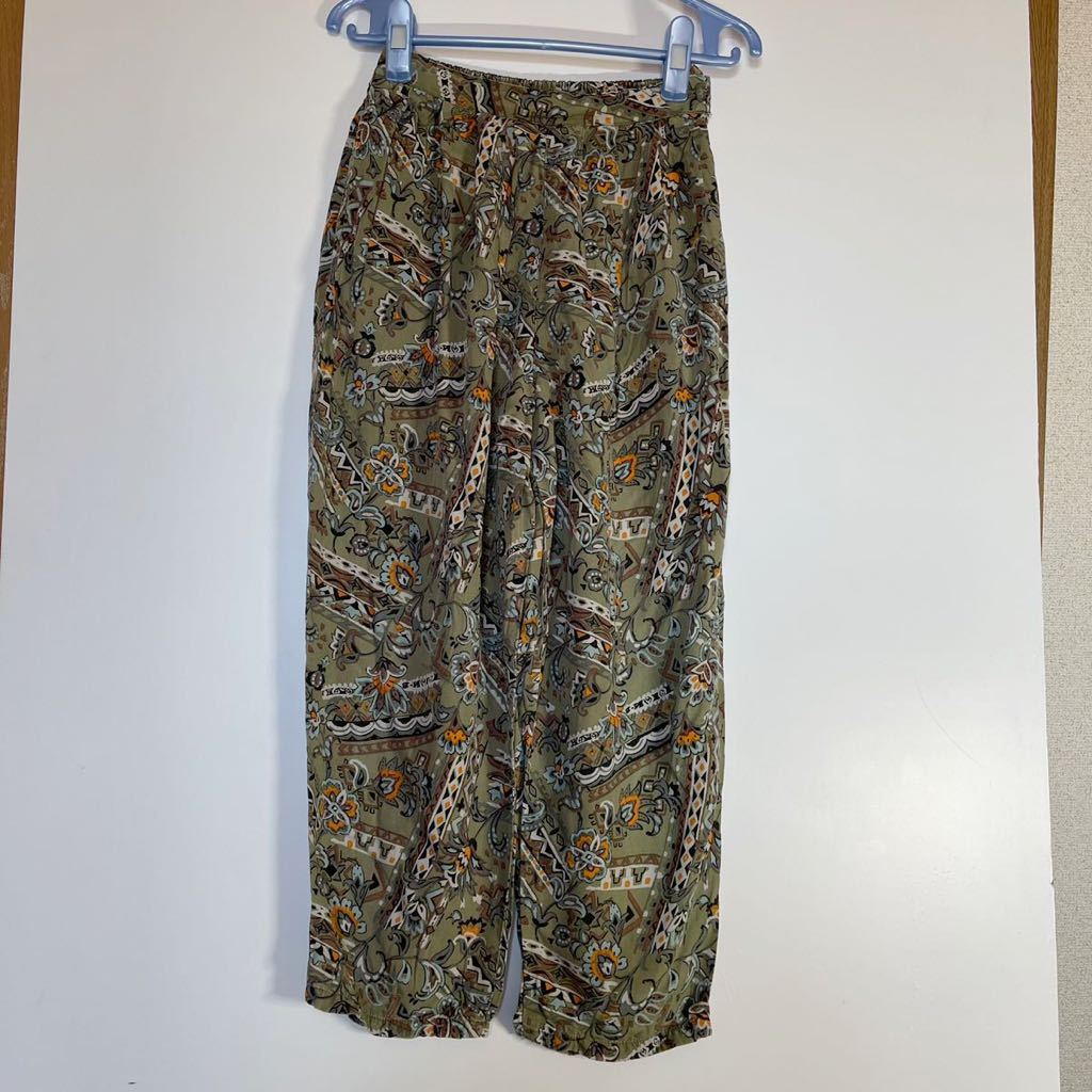 SABUROKU サブロク 花柄パンツ グリーン系拍卖