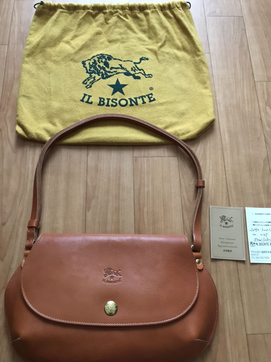1回短時間使用★美品★IL BISONTE イルビゾンテショルダーバッグ ★2way拍卖