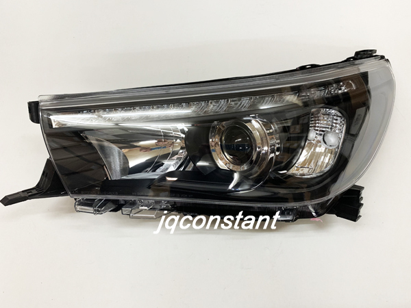 左右セット 2015y~ ハイラックスシーケンシャル LEDポジションDRL ヘッドライトブラックインナー拍卖
