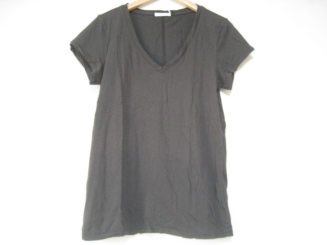 BAREFOOT DREAMS MALIBU COLLECTION ベアフットドリームス マリブコレクション カットソー Tシャツ 半袖 Vネック 黒 ブラック Mサイズ拍卖