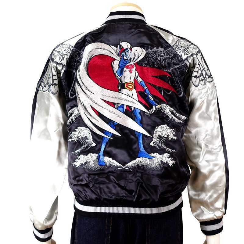 ガッチャマン×花旅楽団 スカジャン S ttnj-003 サトリ タツノコプロ拍卖