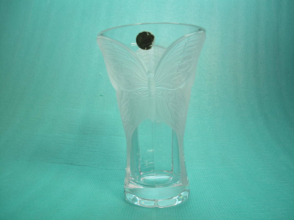 フランス製 CRISTAL D'ARQUESクリスタルダルクGARANTI PLUS DE 24% DE クリスタルガラス 花瓶 GENUINE LEAD CRYSTAL拍卖