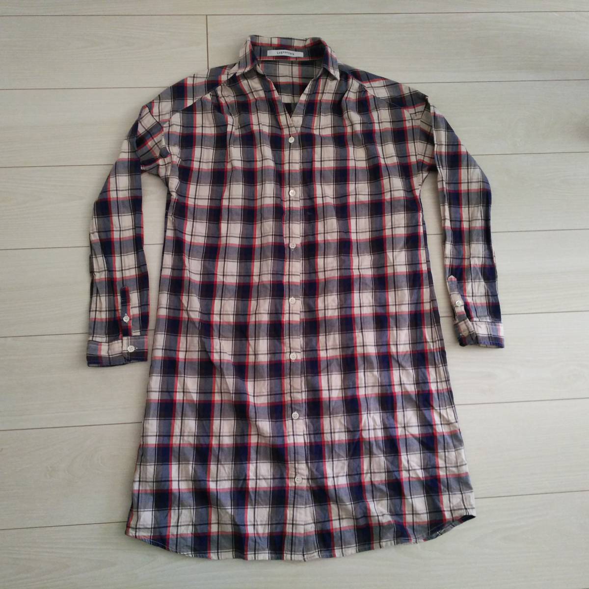 ★Lugnoncure ルノンキュール チェック柄 ワンピース M コットン★拍卖