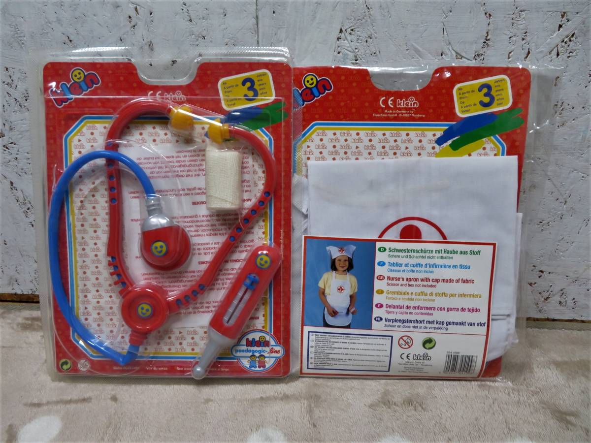 未使用・保管品☆ お医者さんセット ナースウエア / 聴診器 / 注射器 / 包帯 / ごっこ遊び おもちゃ拍卖