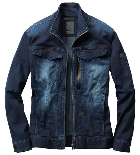 新品即決!Z-DRAGON 76300 春夏 長袖 ジャンパー インディゴ ジードラゴン 自重堂 ブルゾン デニム JICHODO 作業服拍卖