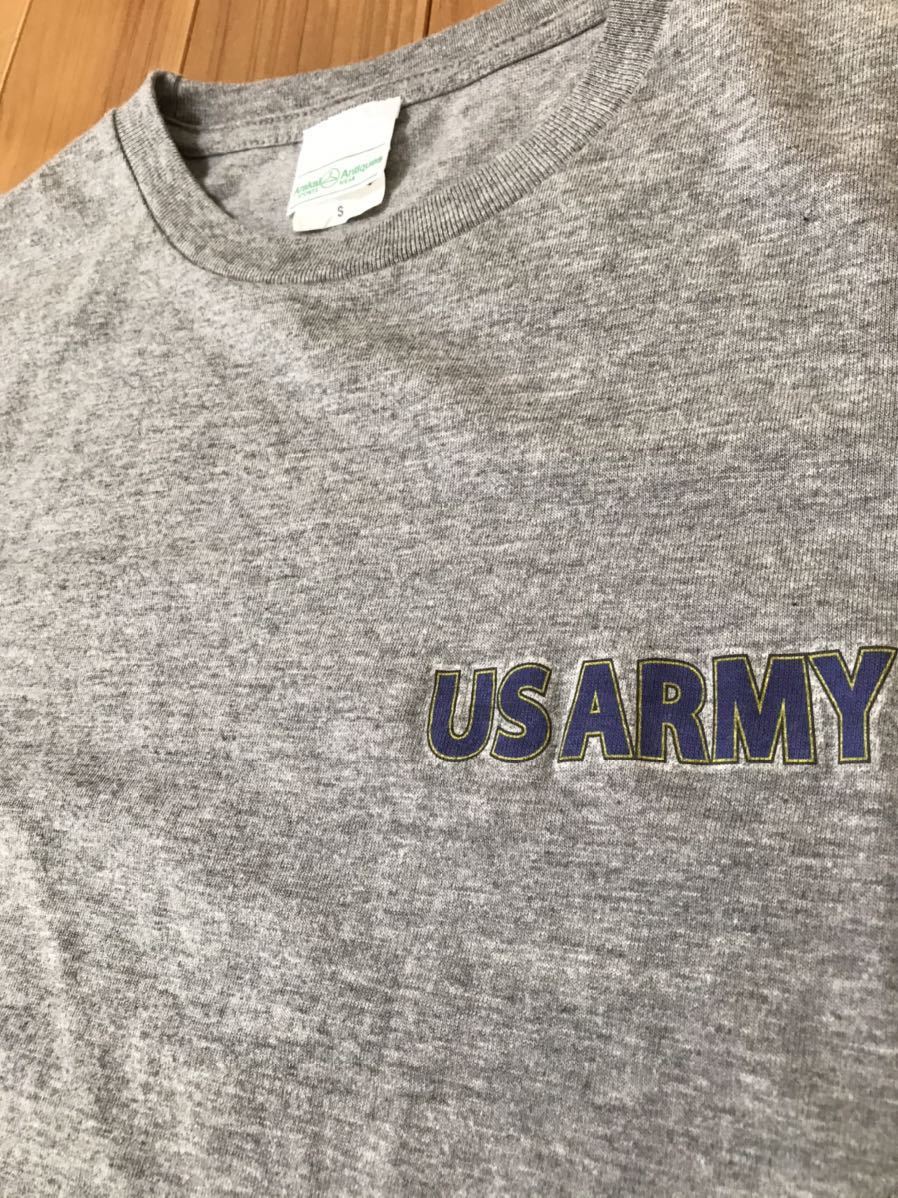 USARMY 半袖 シャツ Tシャツ S グレー ミリタリー アーミー 軍物 拍卖