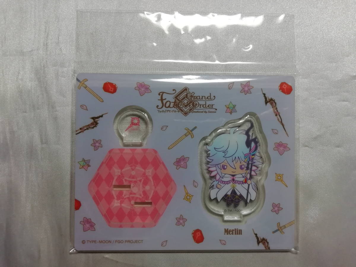 未開封品 Fate/Grand Order×サンリオ キャスター/マーリン Design produced by Sanrio アクリルスタンド拍卖