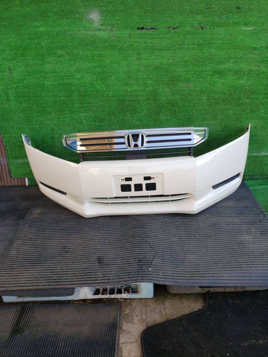 ホンダ ステップワゴン RK1 フロントバンパー (NH624P ホワイトパール)2010年拍卖