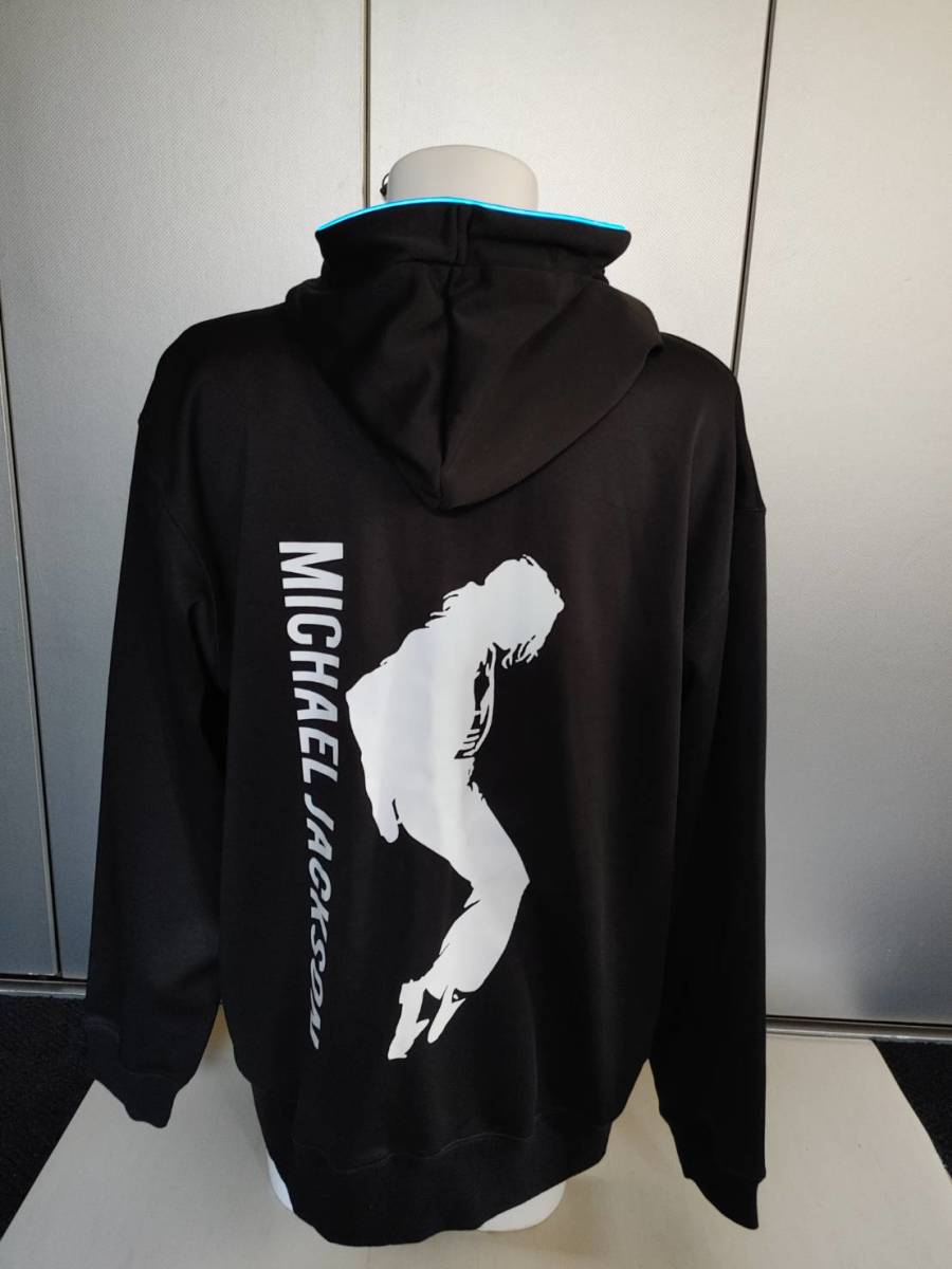 ★Michael Jackson 光るパーカー ネオン ブルー XXLサイズ拍卖