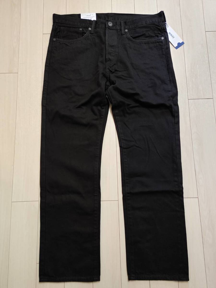 ★【新品】H&M ストレートデニム ブラック 36/32 CN175/90A拍卖