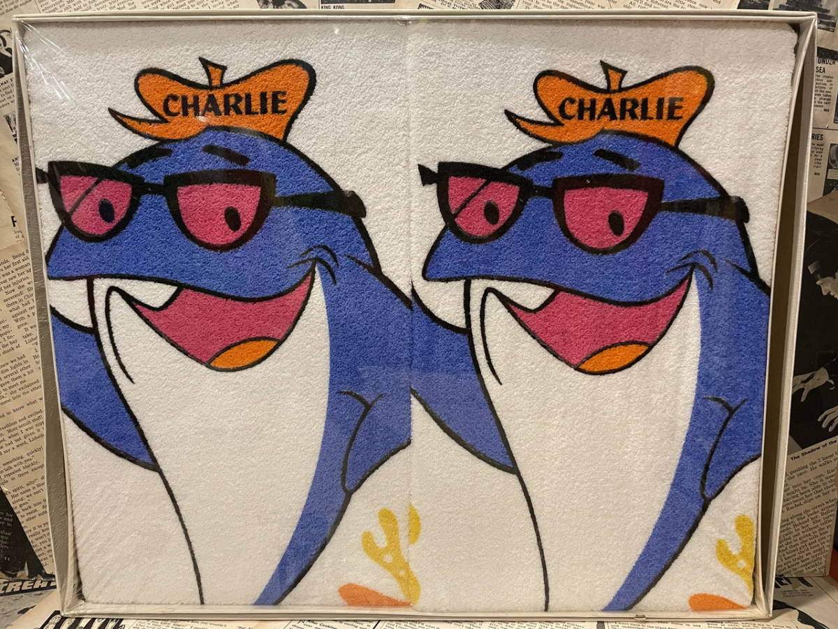 ☆1970年代/チャーリーザツナ/タオルセット/企業物ビンテージ即決USAレア/アドバタイジング☆拍卖