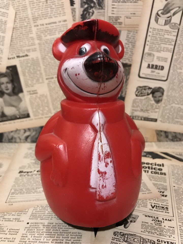 ☆1970年代/YOGI BEAR/ヨギベア/起き上がりこぼし/ビンテージ即決USA/ハンナバーベラ☆拍卖