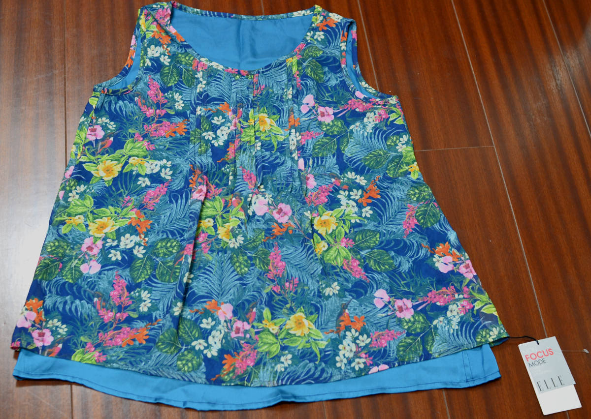 定価5,990円●ELLE● トップス 38(Mサイズ) レディース ノースリーブブラウス 新品未使用品拍卖