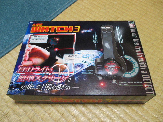 名探偵 WATCH 3 Red★LEDライトと照準スクリーンで もう決して、目標を逃さない★新品未開封拍卖