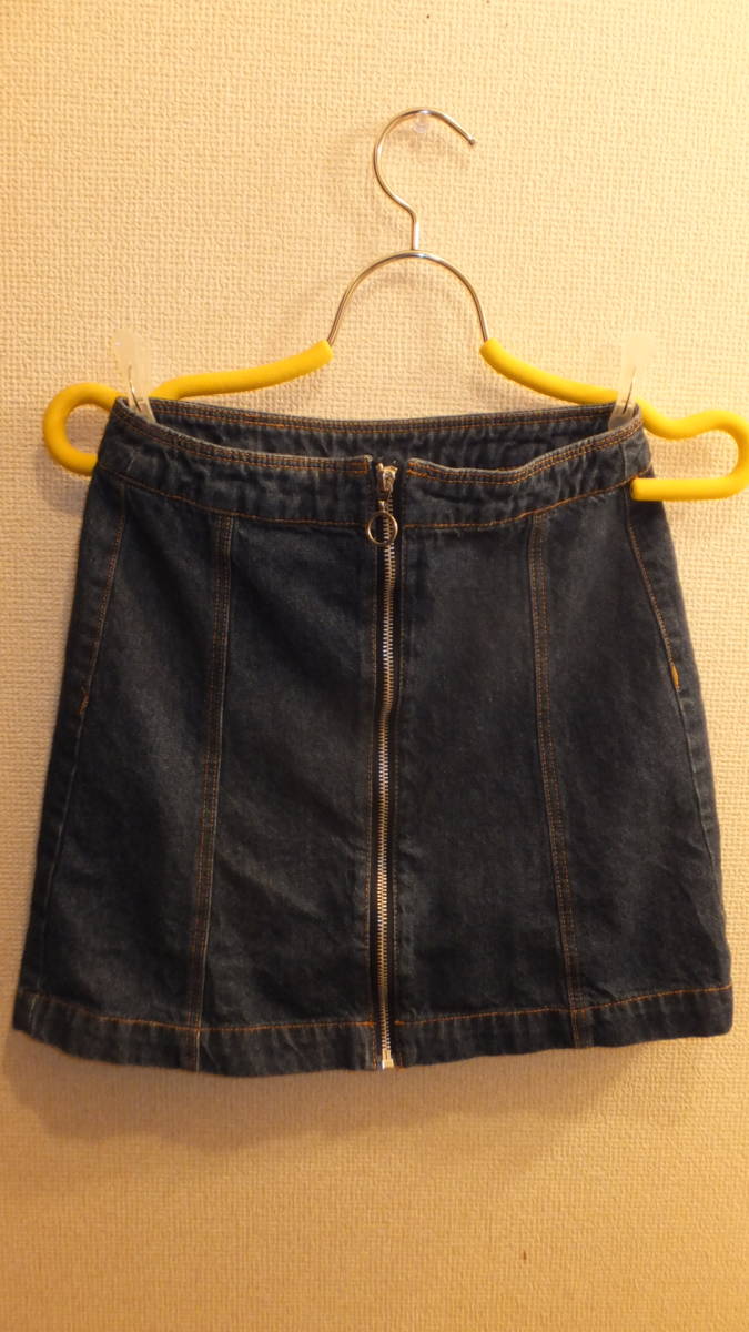 ★H&M★Denim Skirt Size 4 エイチアンドエムミニ丈デニムスカート サイズ4 USED IN JAPAN EUR34拍卖