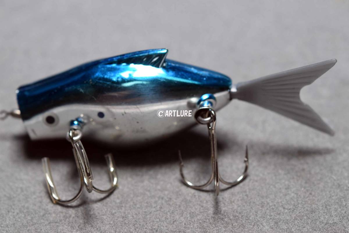 尾鰭パタパタ面白ルアー、POWER PAC-MINNOW C1994,POWER PAC INC,USA,OLD PLASTIC LURE 尻尾パタパタ動く、面白珍品蒐集家向け、拍卖