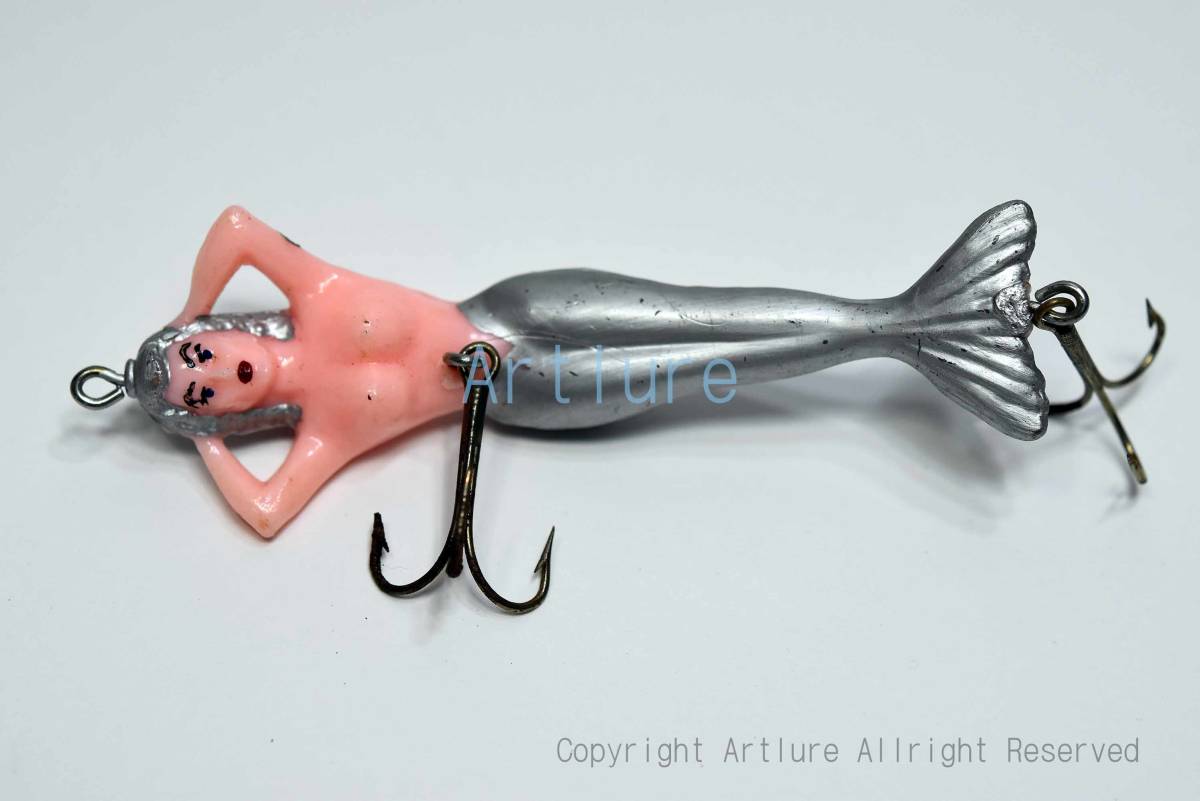 VIRGIN MERMAID ,バージンマーメイド ルアー、1950年代 、OLD PLASTIC LURE、面白ルアー 珍品蒐集家向け、拍卖
