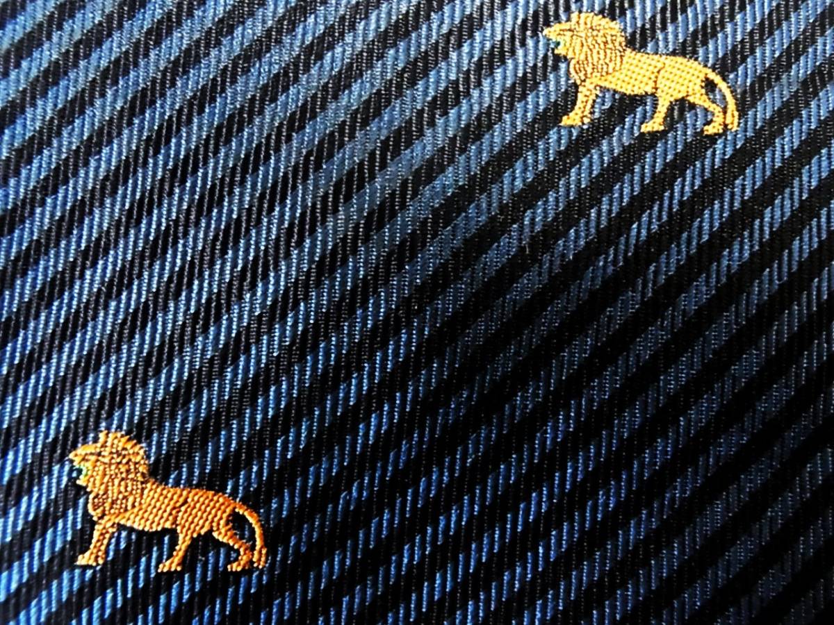 ☆♪★LA2678美品【刺繍・ライオン・獅子・シルク100%♪ネクタイ★拍卖