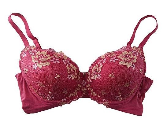 SI5061-4◇ 新品 下着 インナー 3/4カップ ブラジャー サイドボーン無し 花柄レース D80サイズ アンティックローズ 送料350円拍卖