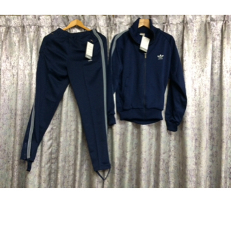 新品 レトロ ヴィンテージ ライン 西ドイツ製 adidas ジャージ上下セット 古着 80s 90's アディダス オリジナルス originals セットアップ拍卖